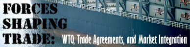 Forces Shaping Trade: WTO, Trade Agreements, and Market Integration